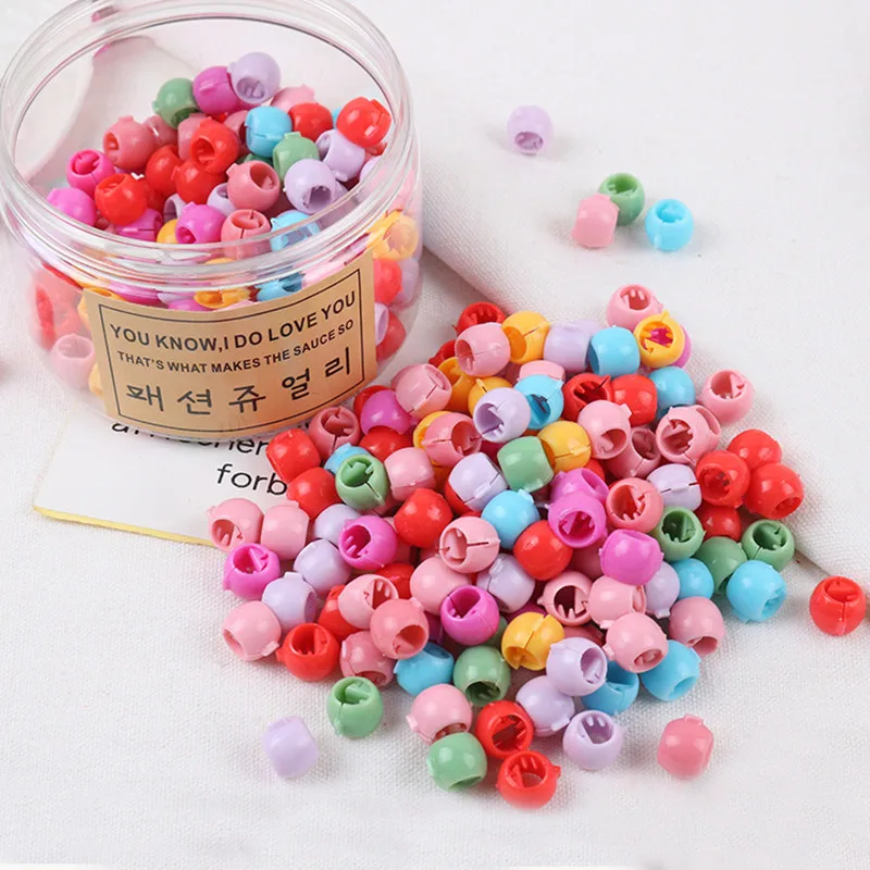 100 шт./компл. летние Карамельный цвет Цвет Фул звезда шарик в форме заколки для