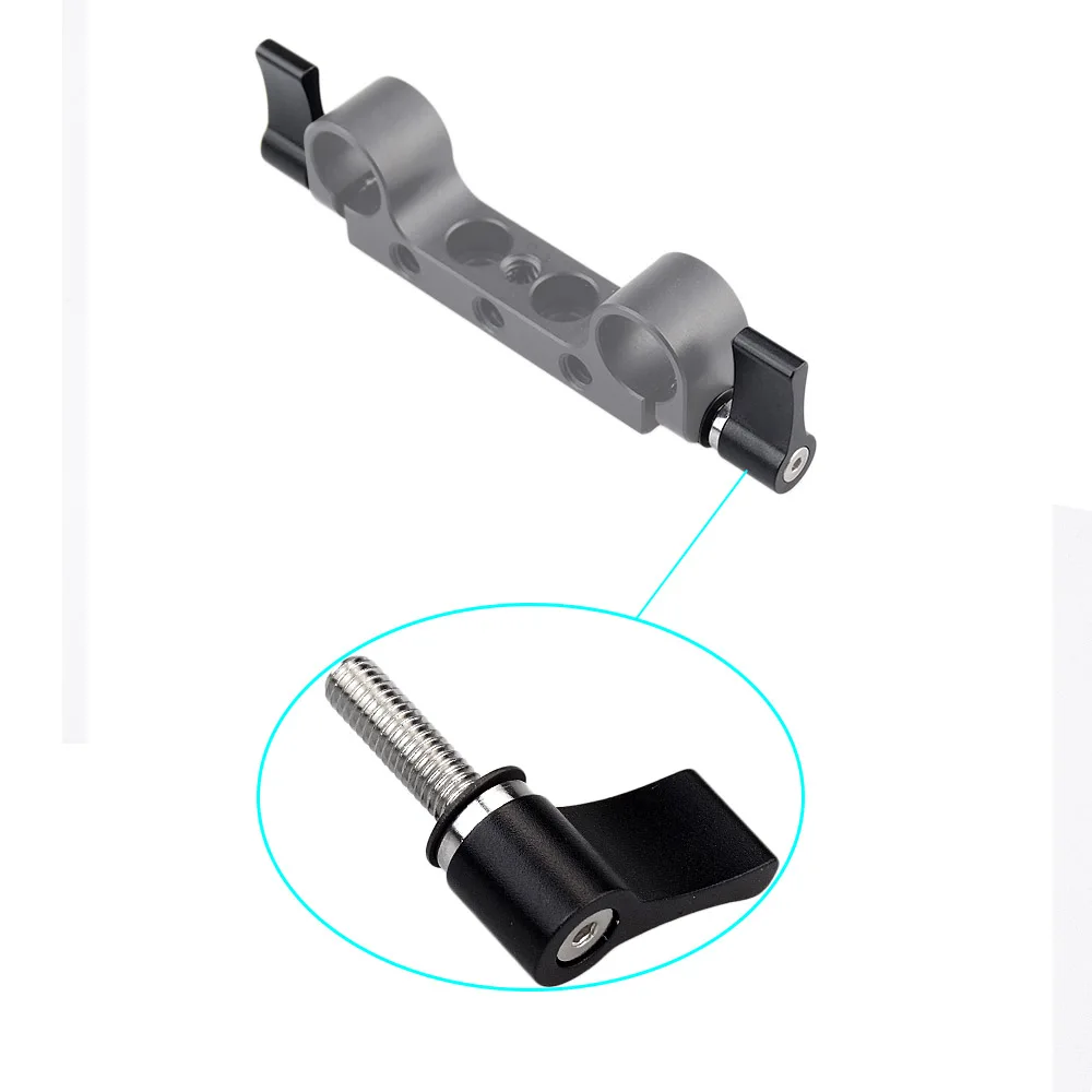 Черное крыло M5 Поворотная универсальная Резьбовая ручка винтовое крепление для