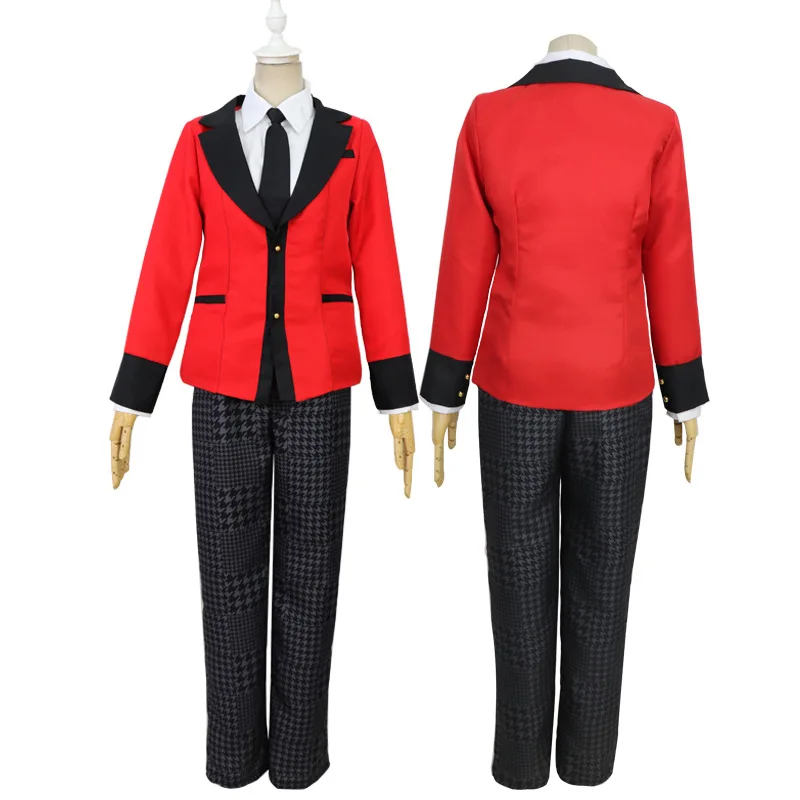 Kakegurui компульсивное Картежник Косплэй костюм Ryouta Suzui парики 2020New аниме японскую