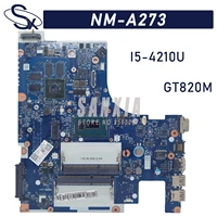 kefu nm a273 laptop motherboard for lenovo g50 70m z50 70 original mainboard i5 4210u gt820m