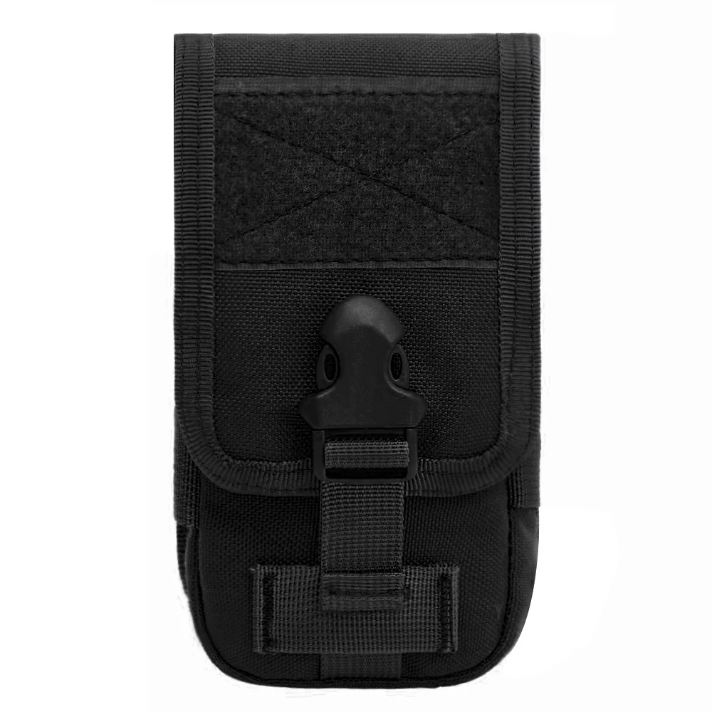 Black 600D тактическая сумка для телефона, чехол для мобильного телефона, многофункциональная сумка-кошелек, сумка для карт, поясной ремень, карман, сумка для охоты - Цвет: Black