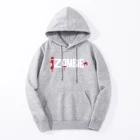 Мужские толстовки с капюшоном в стиле Харадзюку, теплый флисовый спортивный костюм в стиле хип-хоп с принтом Я Зомби, Осень-зима 2019