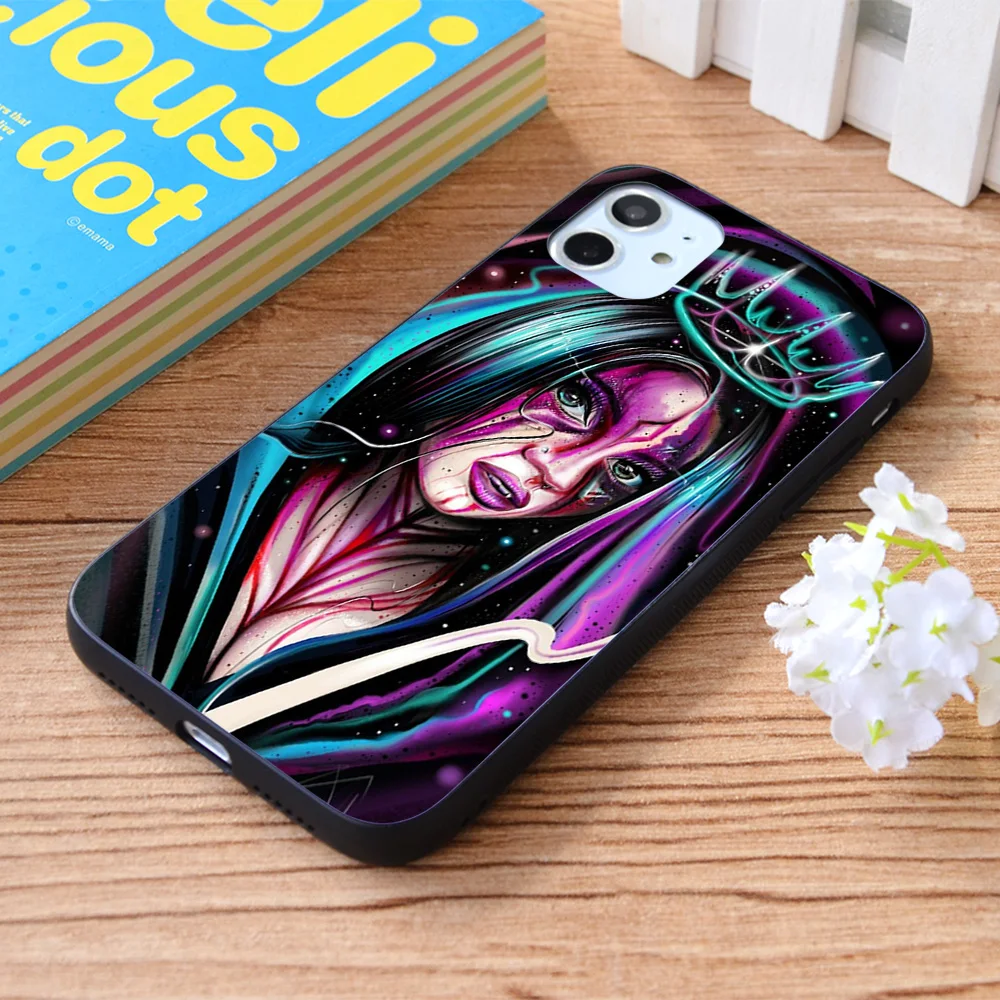 

For iPhone SPACE PRINCESS Soft TPU border Apple iPhone Case