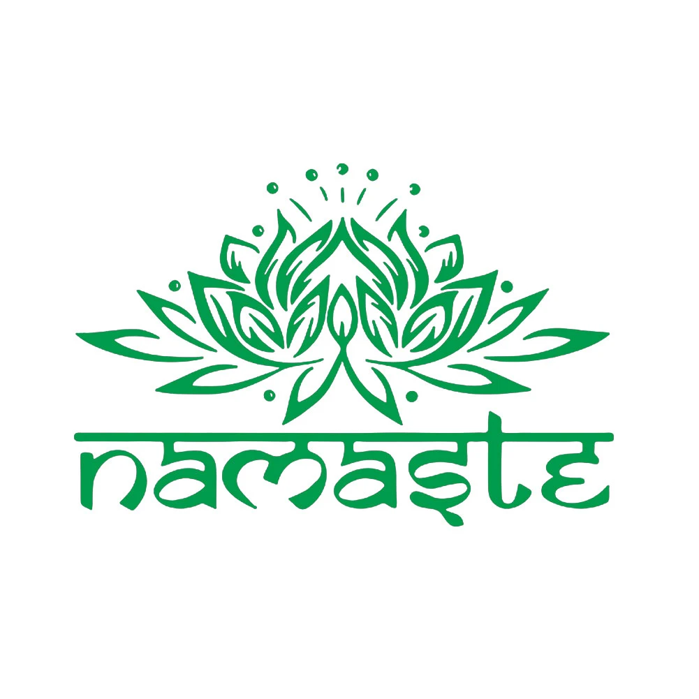 new fashion Indian Religion Namaste Lotus Living Room Bedroom Wallpapers Decals Home Decors Indian& Lotus Design stickers