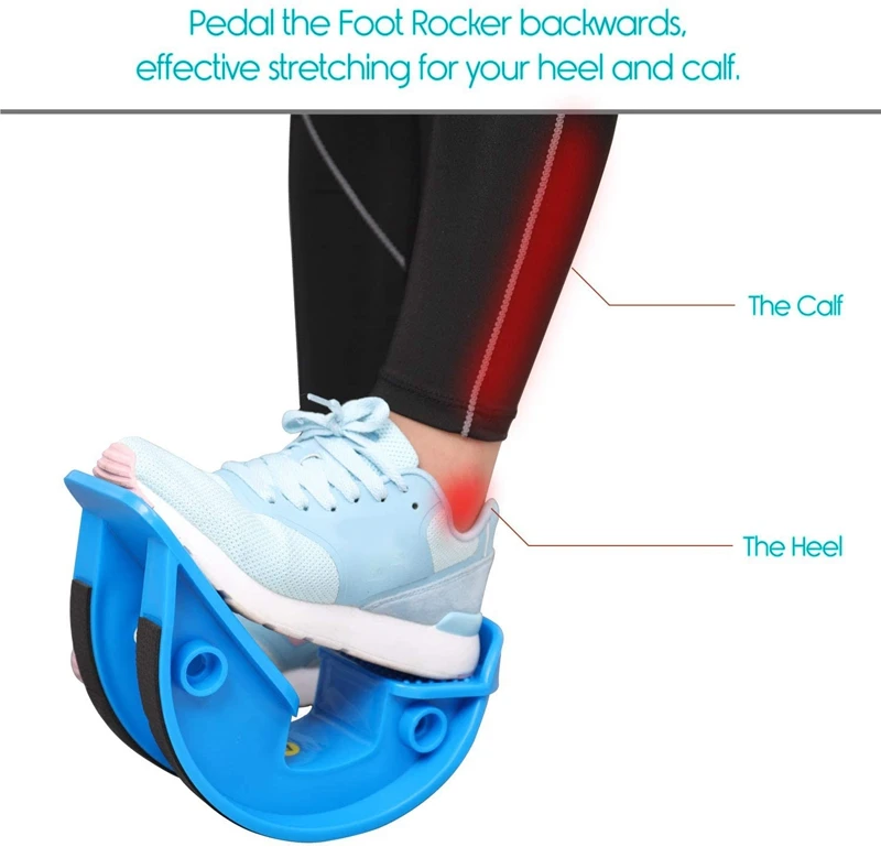 

Foot Rocker Calf Stretcher for Pain Relief and Muscle Stretch 2 PCS Blue