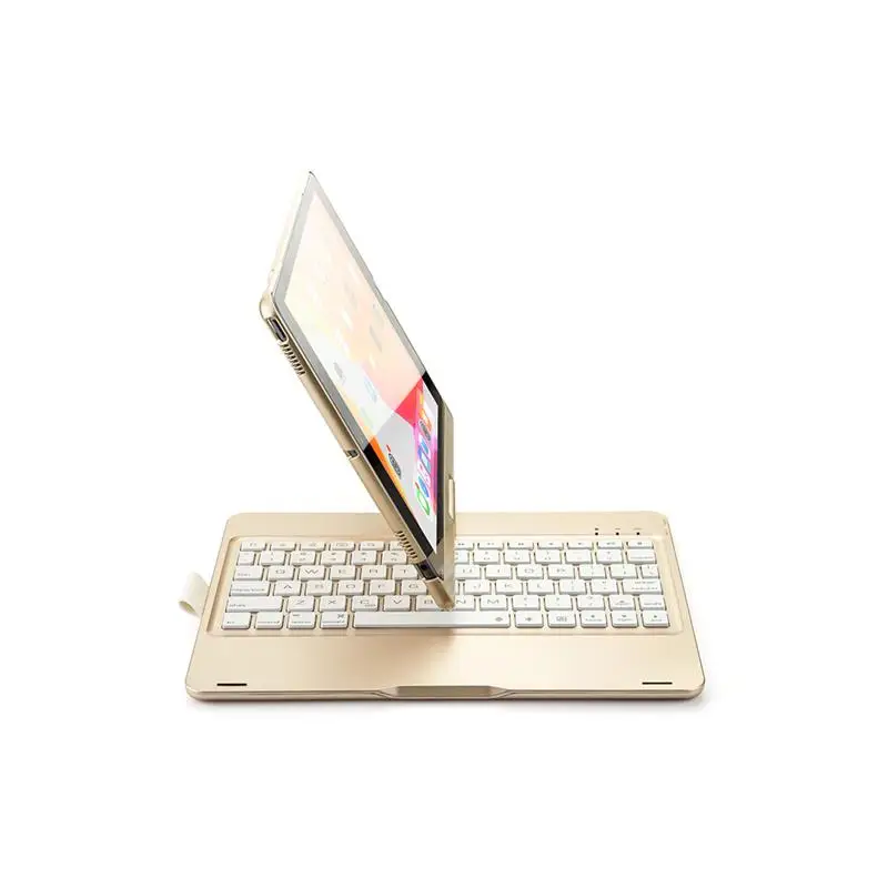 

portable 360Rotatable Wireless Backlit Bluetooth Keyboard for 2017/2019 2/5inch iPad 10