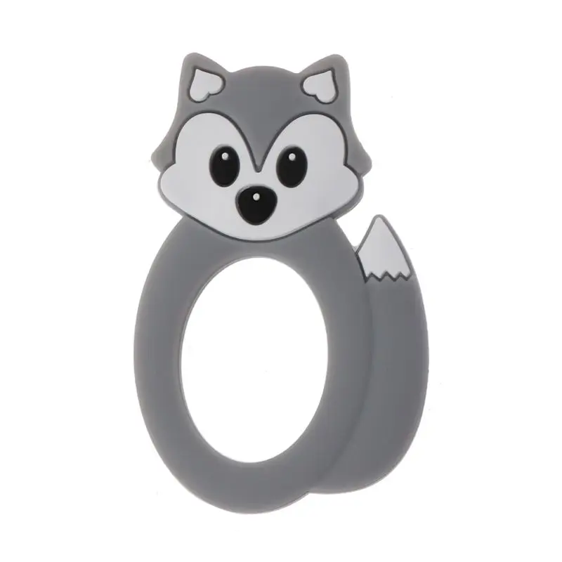 

Silicone Teething Toy Baby Teether Beads DIY Chew Necklace Nursing Pendant Q1FE