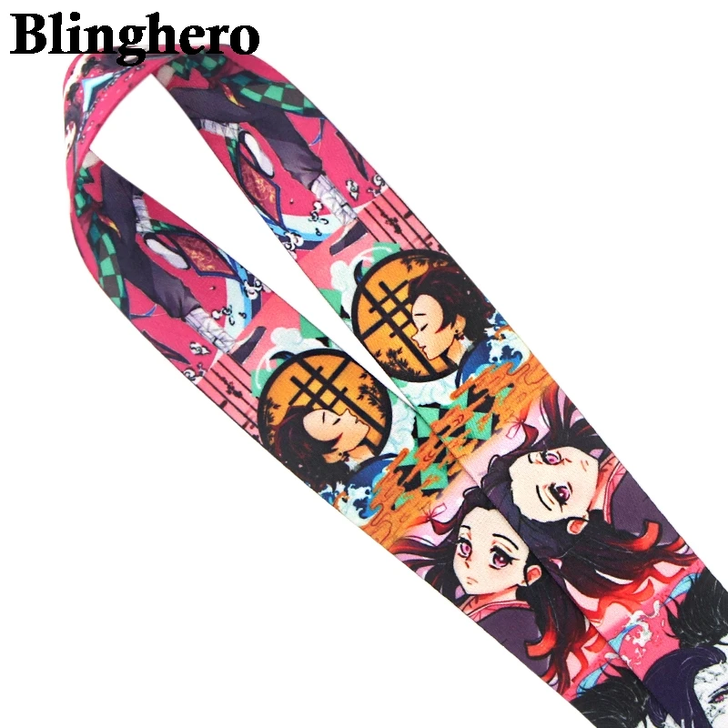 CA648 Demon Slayer: Kimetsu no Yaiba Lanyards классный шейный ремешок для ключей телефона ID держатель