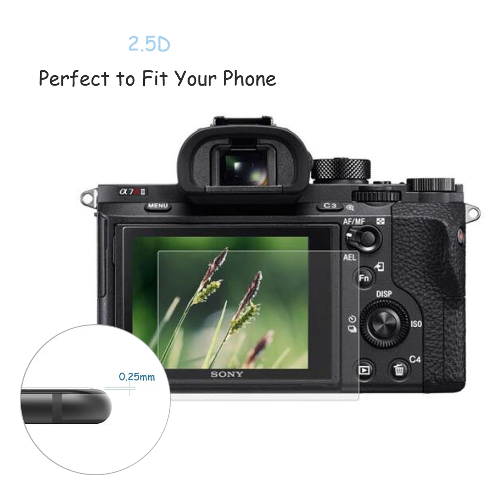 Защитная пленка из закаленного стекла для Sony A6000 A6300 A5000 NEX 6/5 A9 A7R A7 A7s A7II A7III A7RIII A7RII