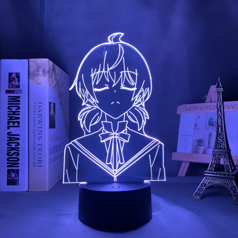 

Светодиодный ночник Bloom in You Yuu Koito для спальни, ночсветильник для декора, аниме Подарочный настольный 3d светильник Yuu Koito Bloom in You