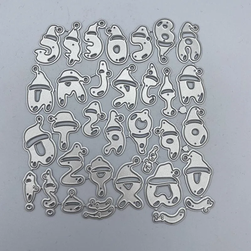 

Metal Cutting Dies Stencil Template Christmas Letters For DIY Scrapbooking Embossing Paper Cards Album Making Craft Dies Cut