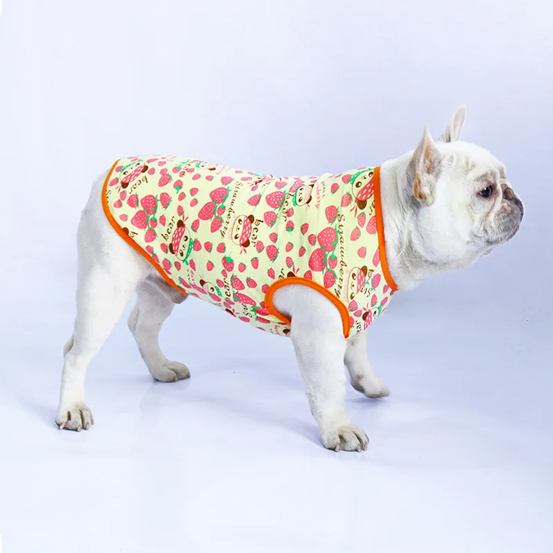 Летняя хлопковая одежда для собак маленьких домашних животных жилет с крутым