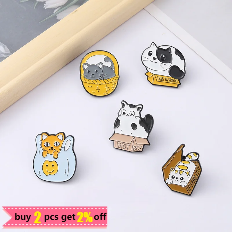 Броши-кошки PINSALOT