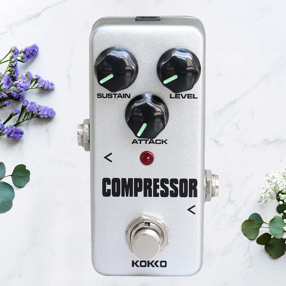 Портативная мини-педаль с эффектом компрессора 1 шт. белая педаль торта для