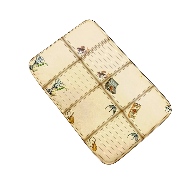 Коврик для входной двери в стиле ретро фланелевый ковер туалета ванной гостиной