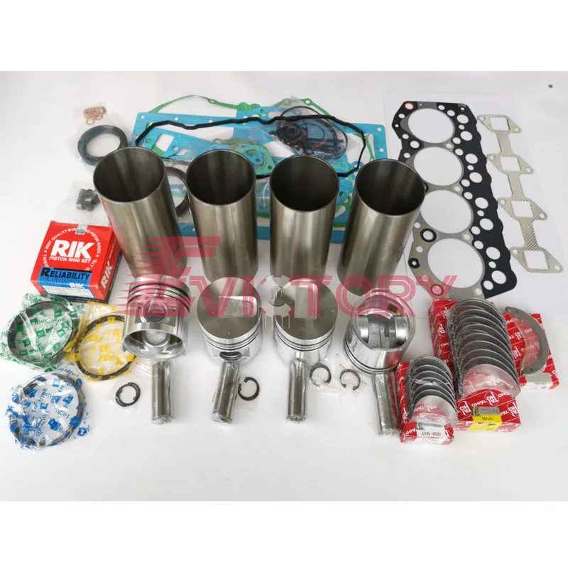 

For Forklift MITSUBISHI S4S rebuild kit piston ring cylinder liner gasket bearing set