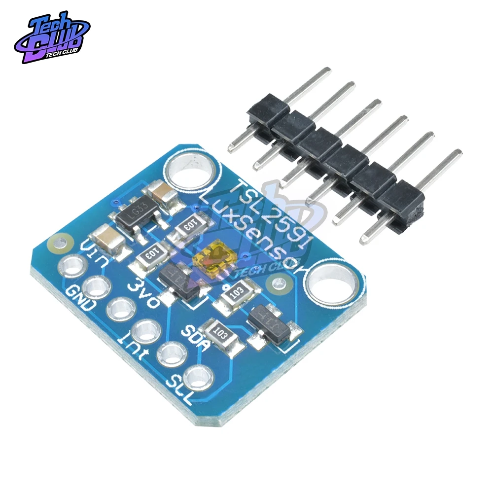 TSL2591 IIC I2C Light Sensor Breakout Module High Dynamic Range Digital Board TSL25911FN 3.3V 5V Diy Electronic | Инструменты
