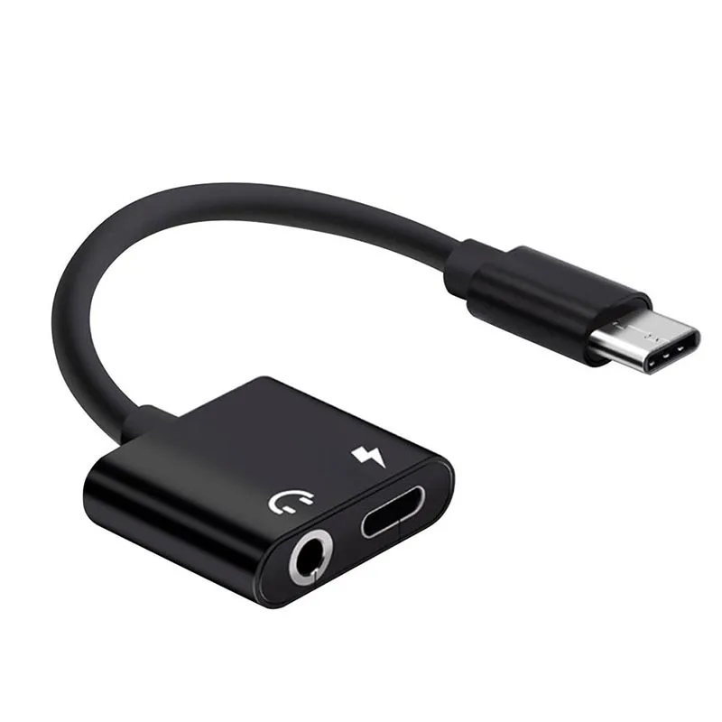 Тип C до 3 5 мм и зарядное устройство 2 в 1 Наушники AUX аудио разъем USB кабель адаптер