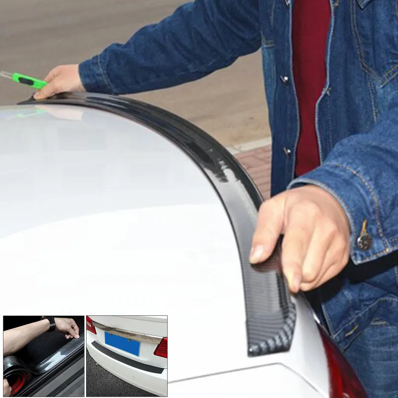 

DIY Refit Spoiler Car Styling Carbon Fiber Spoilers Wing Styling For Audi BMW Toyota Honda KIA Hyundai Opel Mazda Ford Skoda
