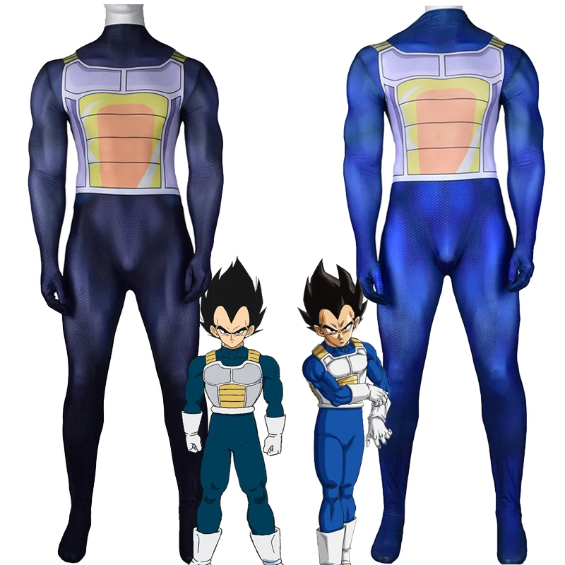Аниме Драконий жемчуг Z Super Jiren Vegeta карнавальный костюм Zentai боди унисекс