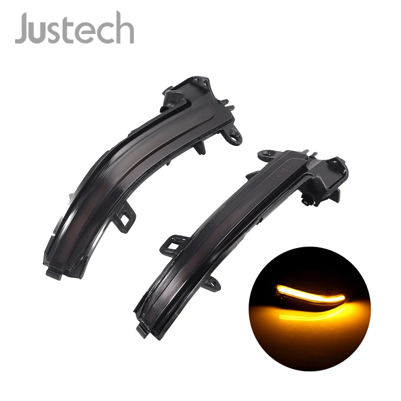 

Justech 2Pcs Dynamic Side Mirror Turn Signal LED Indicator Lights DC 12V Car Light Fit For BMW F30 F31 63137280771 63137280772