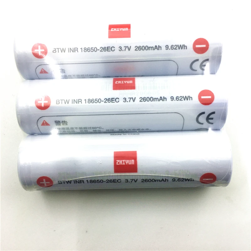 3 шт./компл. 18650 2600 мАч Lipo батарея для Zhiyun Crane 2 / Lab стабилизатор Gimbal запасные части