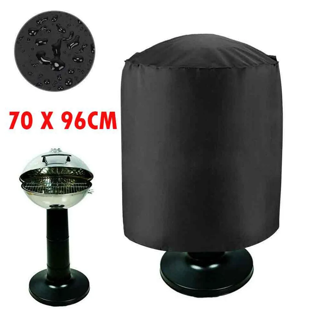 

1*BBQ Cover 70 X 96cm/27 X 37inch Round BBQ Garden For Weber Barbecue Grill Cover Outdoor Waterproof Kettle