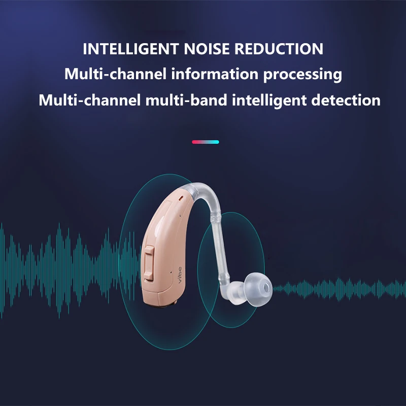Продажа оптом Прямая доставка BTE звуковой слуховой аппарат супер Мощность 4