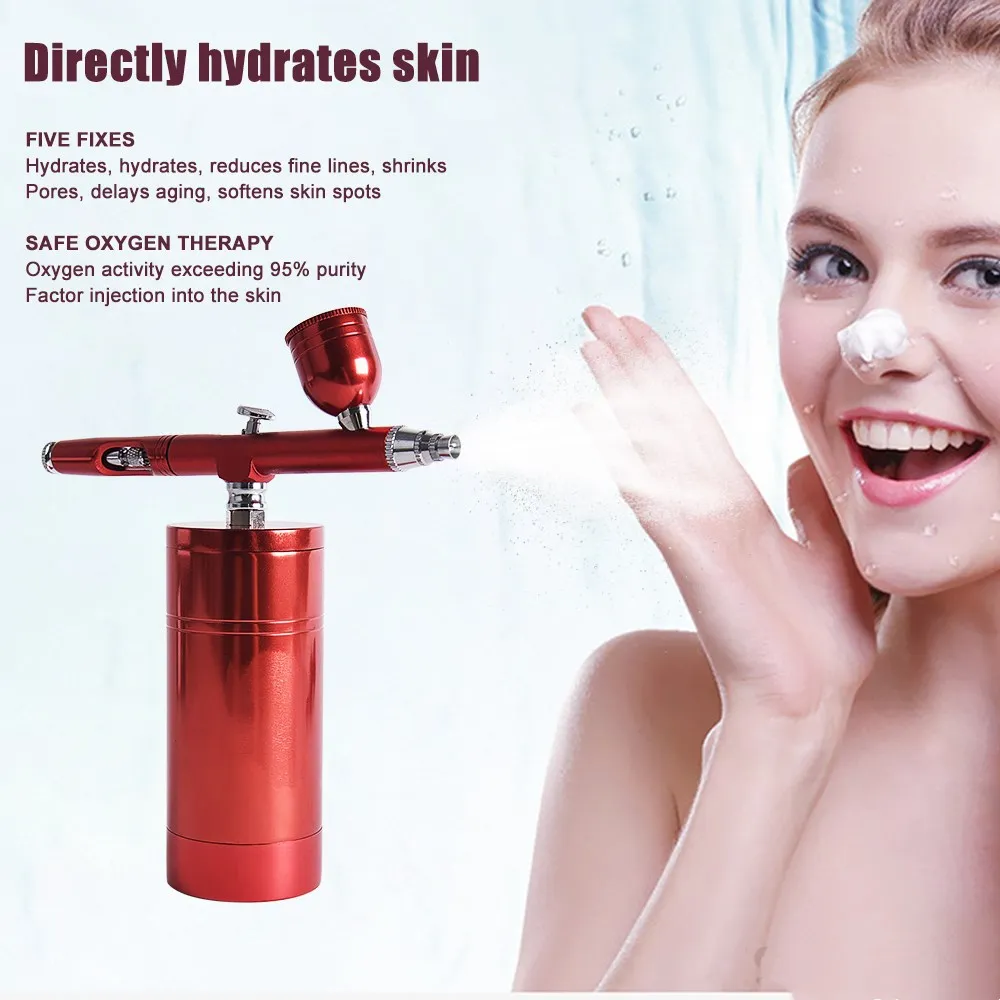 Мини Перезаряжаемые Аэрограф розовый Портативный влаги впрыска Краски пистолет