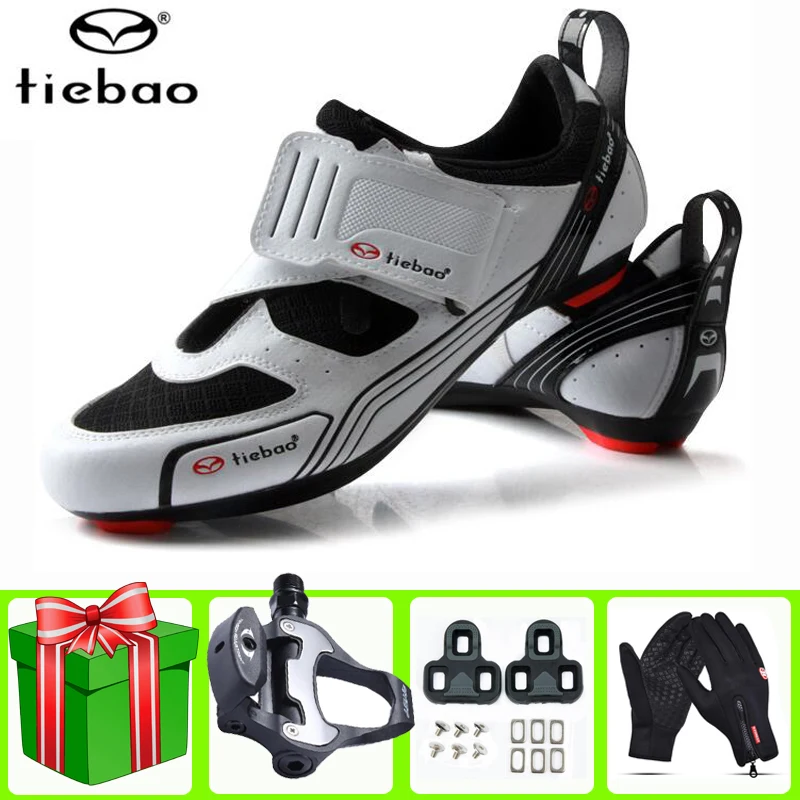 

Велосипедная обувь Tiebao для мужчин и женщин, дышащая самоблокирующаяся велосипедная обувь для триатлона