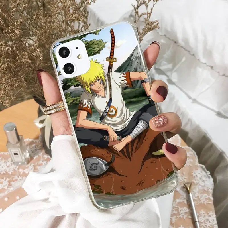 

Namikaze Minato Anime Phone Case For iphone 5s 6 7 8 11 12 XSMAX XR pro plus mini se2020 Cover Fundas Coque