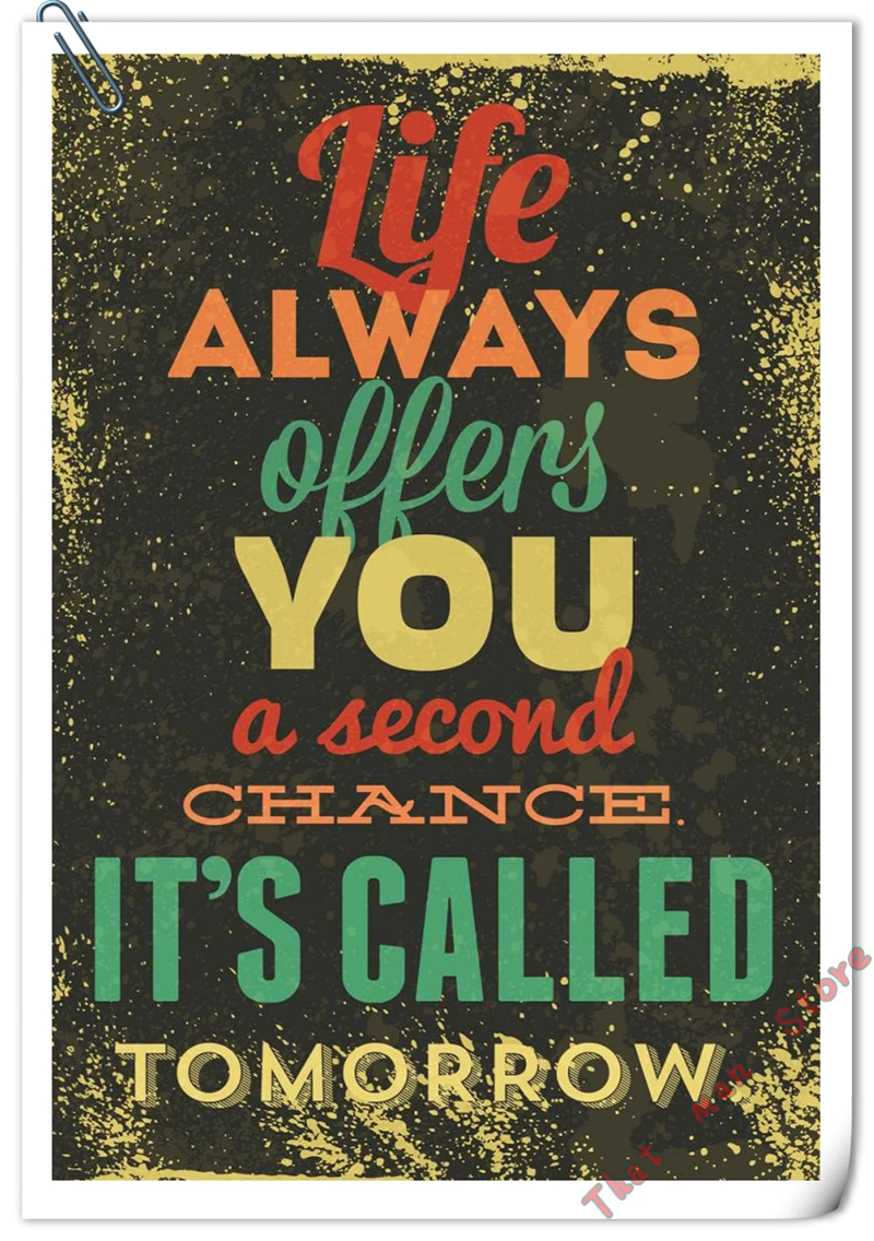 Современный красочный постер с надписями на тему искусства Настенная картина