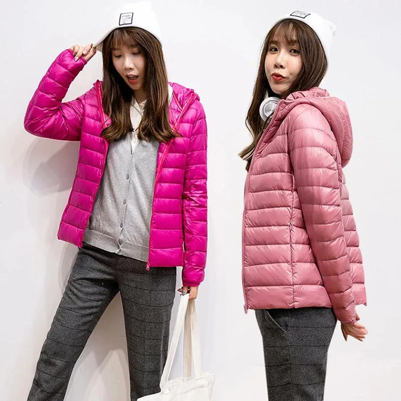 Brand 90% White Duck Down Jacket Women Ultra Light Down Jacket Feather Jacket Plus Women's Overcoat Windbreaker Coats