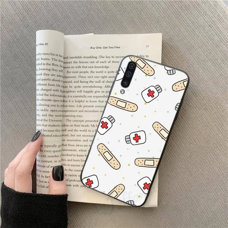 

Cartoon Medicine Doctor Nurse Phone Case For Samsung galaxy S 9 10 20 A 10 21 30 31 40 50 51 71 s note 20 j 4 2018 plus