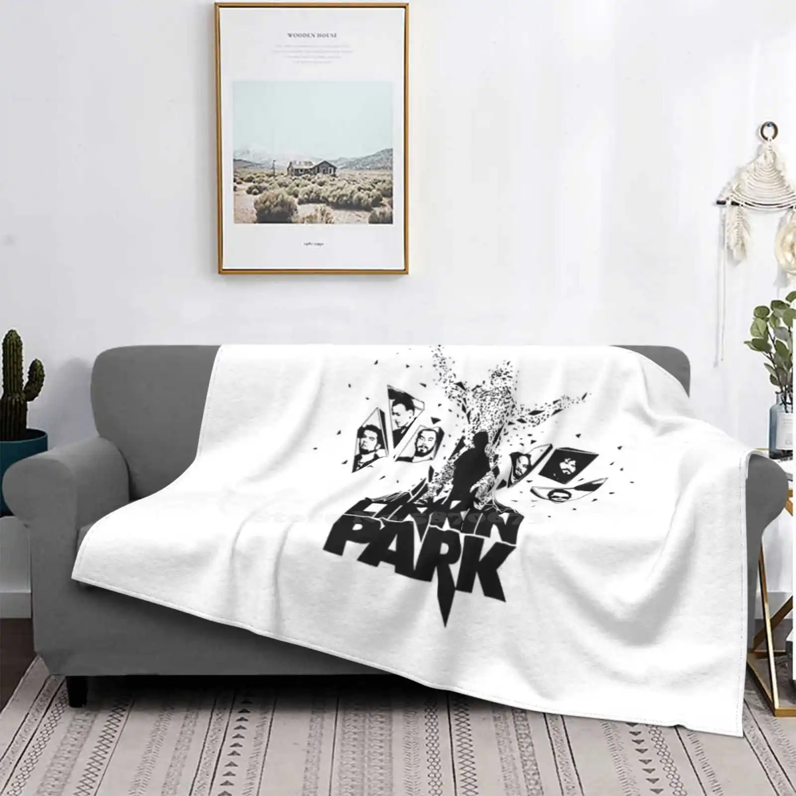 

Alone Linkin Super Warm Soft Blankets Throw On Sofa/Bed/Travel Alone Linkin Chester Bennington Linkinpark Home Living Kids