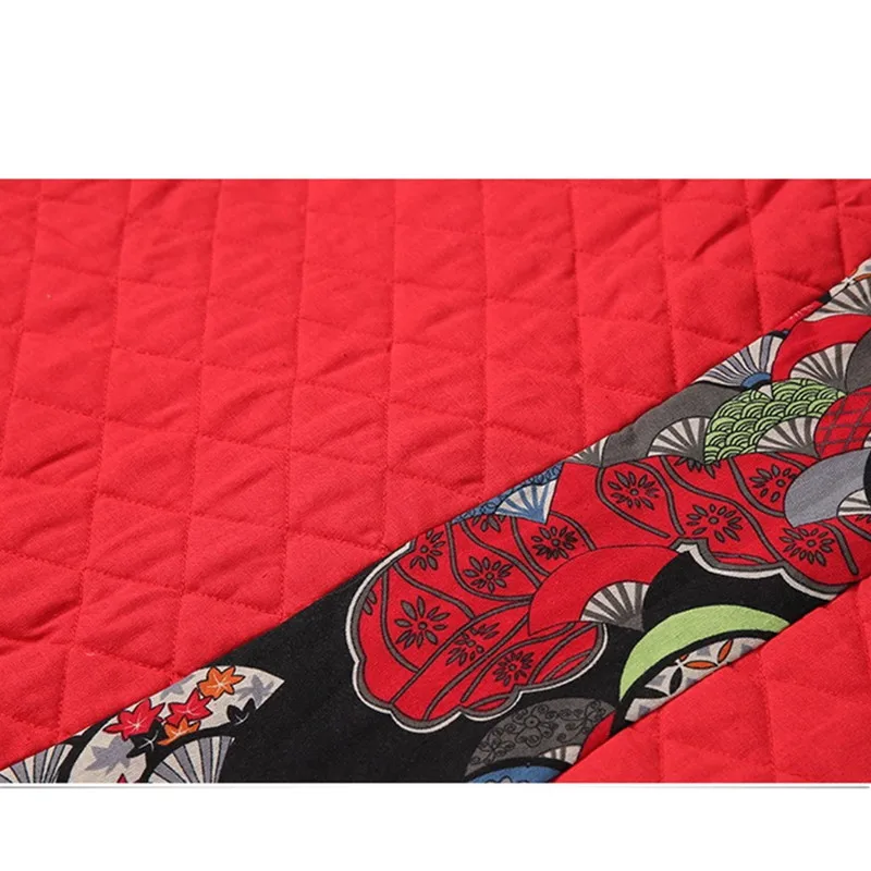 

UHYTGF Women Down cotton Jacket Fashion Long coats Print Chinese style Female parka Plus size Women's Cotton-padded Jacket X416