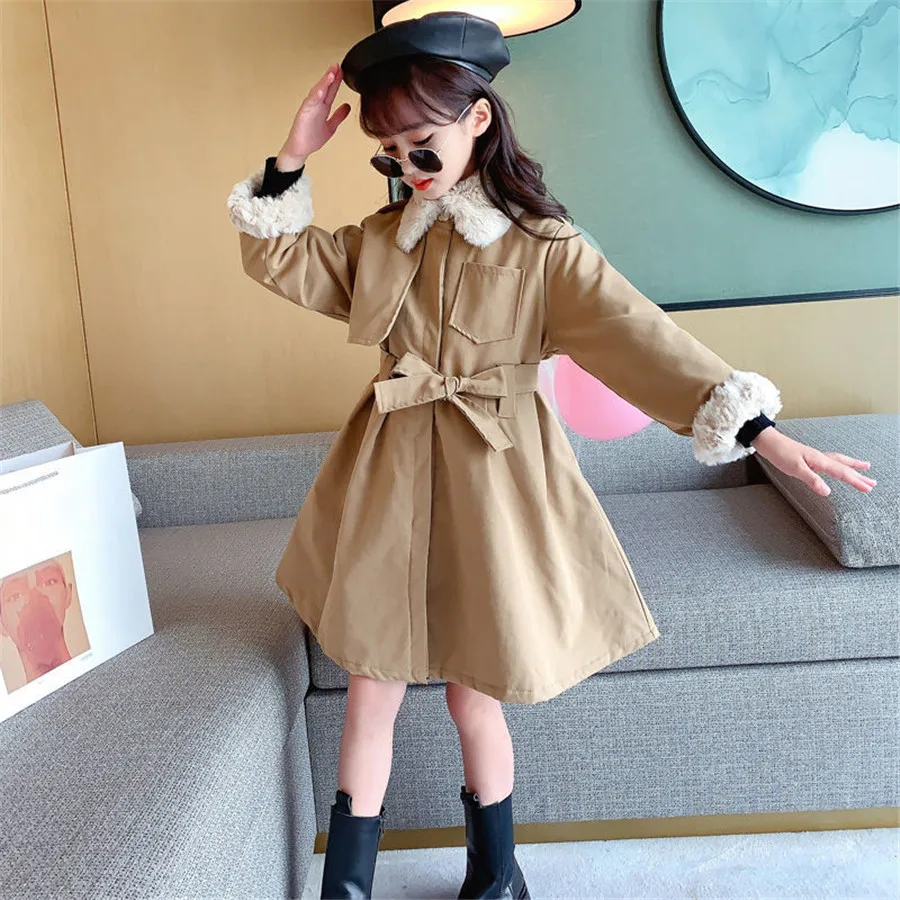 

Teenage Girls Coat 2021 Autumn Winter Jackets For Girls Jacket Kids Warm Outerwear Coats For Girls Clothes Children Jackets