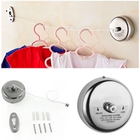 retractable adjustable stainless steel clothesline hanger rope for home hotel bathroom laundry storage organization