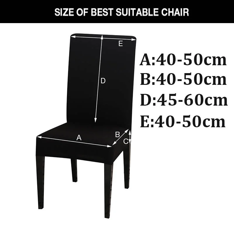 

1/2/4Pcs Printed Elastic Chair Cover Removable Washable Dining Seat Cover Chair Protector Seat Covers For Wedding Restaurant