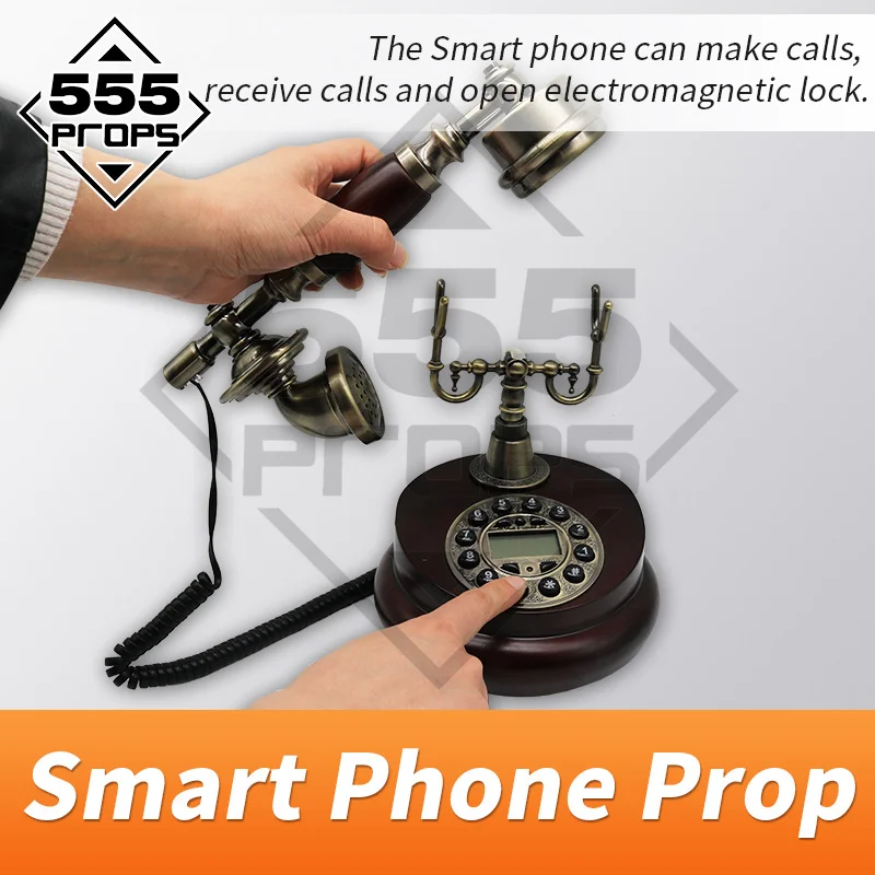 Реквизит 555 для комнаты бега реквизит ужасного смартфона звонков на смартфон