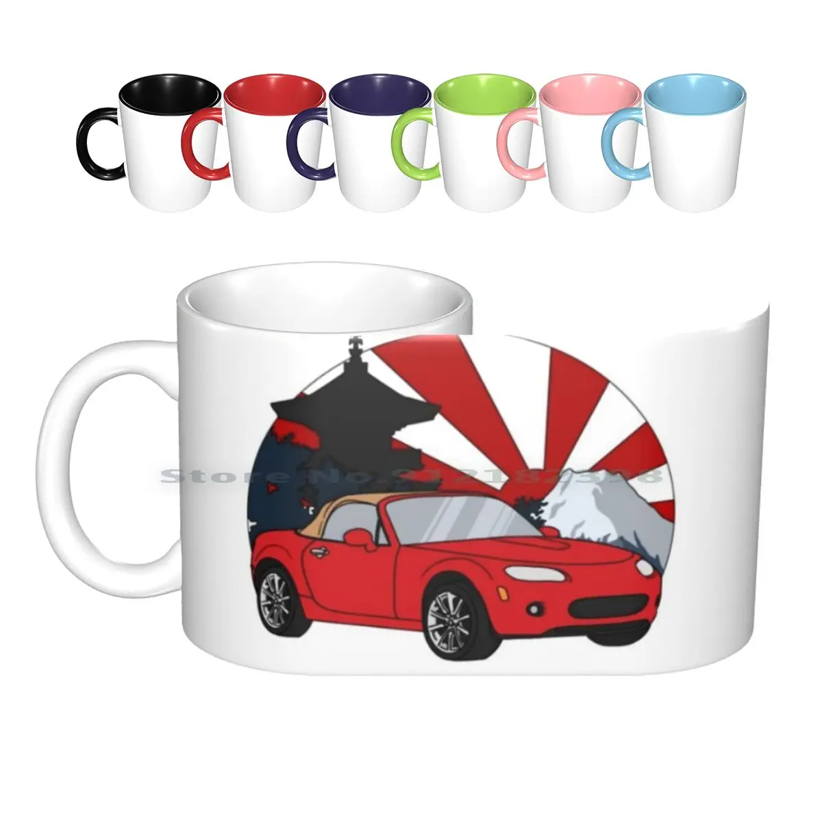 

Керамические кружки Miata Red Nc Tan Top, кофейные чашки, кружка для молока и чая, Cx5 2019, Mazda X3, Mazda 2 2018, Mazda Axela, Mazda 3 Sedan 2019, Mazda