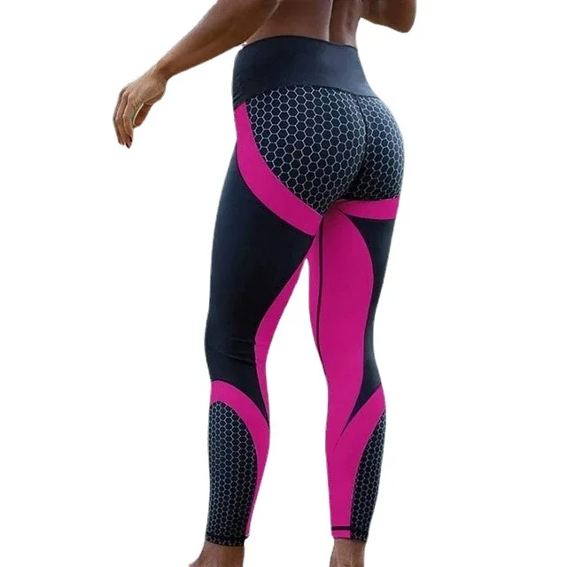 

2021 summer new fashion casual digital printing yoga pants high waist hip-lifting sports explosive leggings