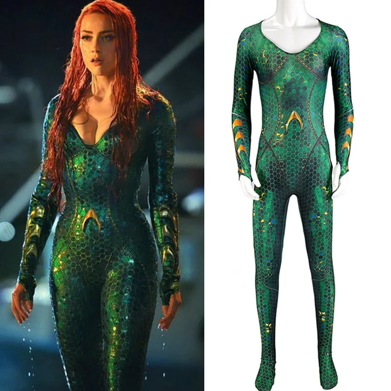 Костюм для косплея Aquaman Mera Atlanna костюм Хэллоуина на Хэллоуин детей костюмы женщин
