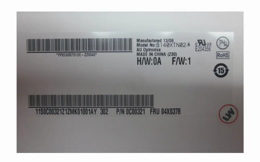 14 0 экран для ноутбука Lenovo thinkpad t440 тонкий ЖК-дисплей HD 1366*768 eDP 30 контактов 60 Гц