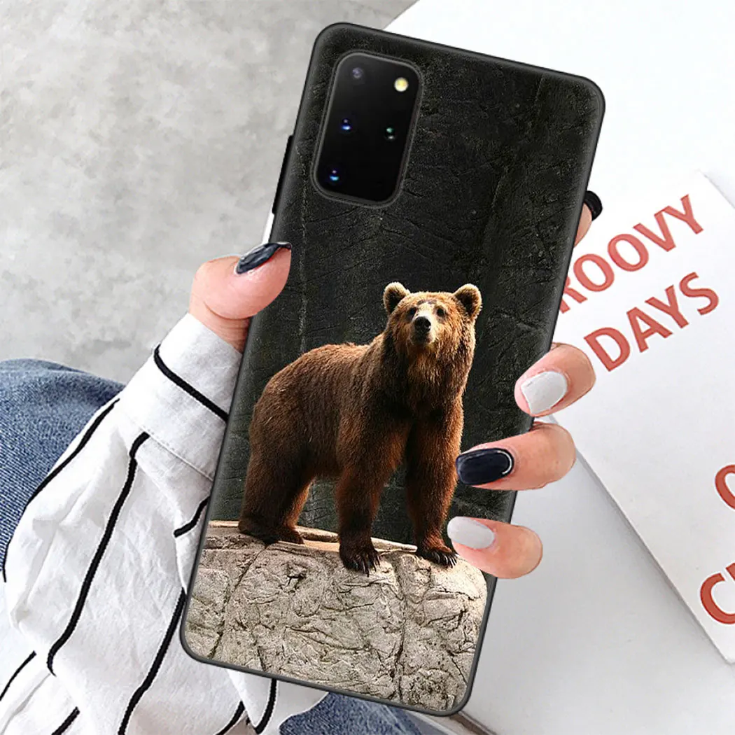 Мягкий силиконовый чехол для Samsung Note 8 9 S6 S7 Edge S8 S10 10 Plus S10E черный телефона с флагом
