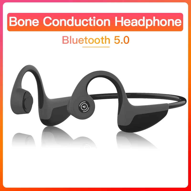 Bone Conduction Bluetooth Earphone Wireless Headset Outdoor Sport 5.0 Stereo Ipx 5 Waterproof For All Phone | Электроника