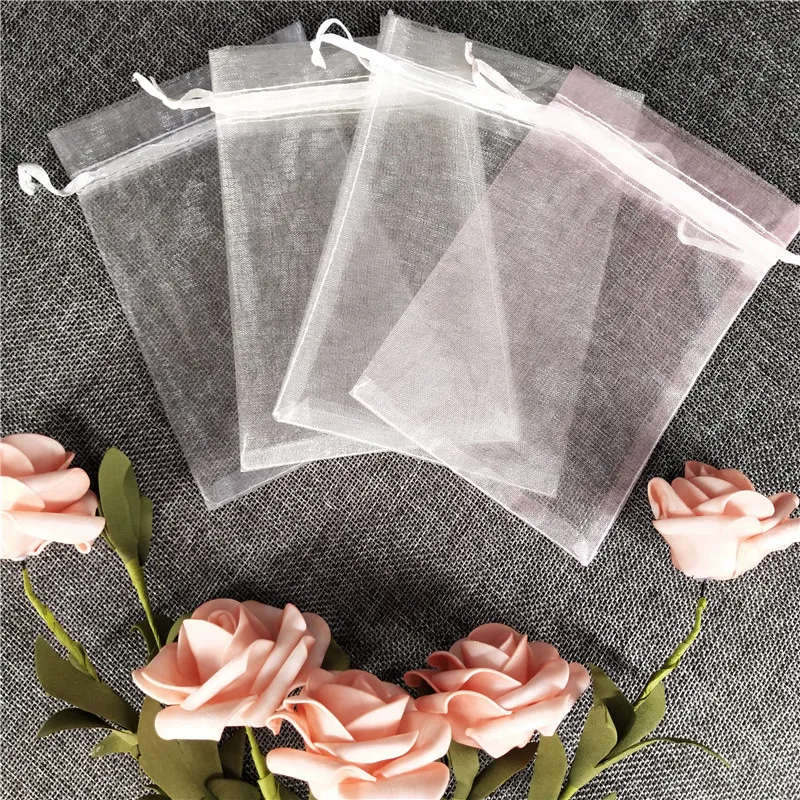 50 шт. пакеты из органзы 6x8/8x11/9x14/10x15 см 19 цветов|Подарочные сумки и упаковка| |