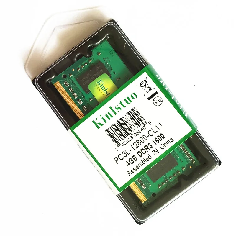 Оперативная память для ноутбука Kinlstuo ddr3l sodimm 4 ГБ 8 1333 МГц или 1600 1 35 в