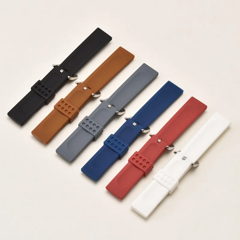 Ремешок резиновый для мужских часов Универсальный спортивный браслет дайвинга 18