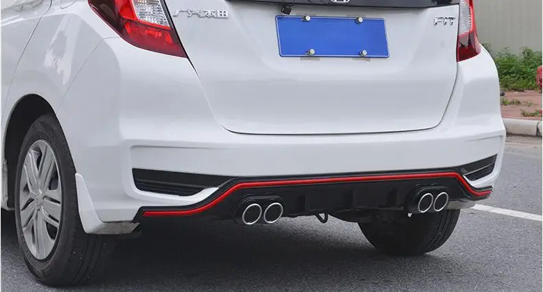 Для Honda fit Jazz Body kit спойлер 2018 2019 для 4CK ABS задний передний бампер диффузор защитные